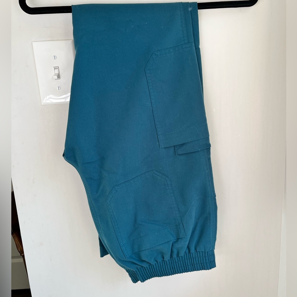 Figs Caribbean blue yola skinny pants small tall women’s